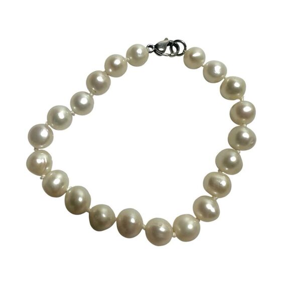 Authentic pearl beaded knotted bracelet - Picture 1 of 8